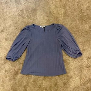 Loose Fitting Blue Blouse